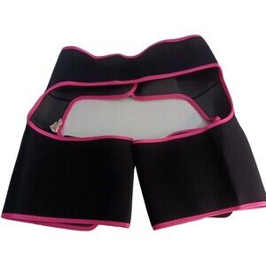 Imuzyn Waist Thigh Hip & Leg Trainer Black w/ Hot Pink L/XL NWT